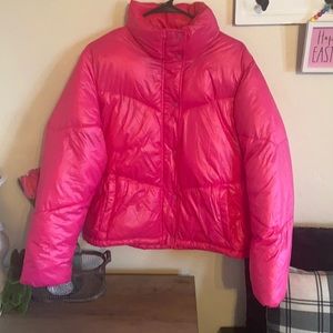 Hot Pink Cropped Wild Fable Coat